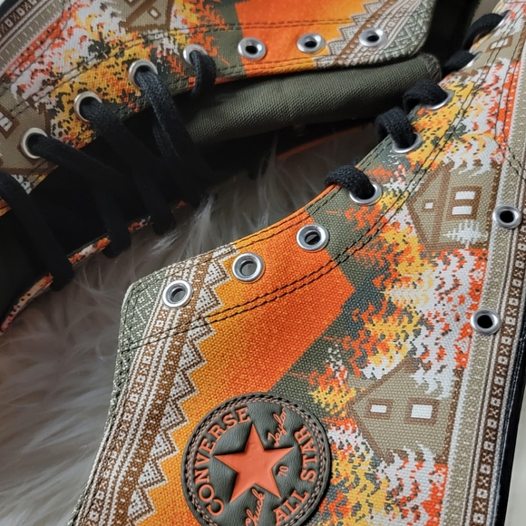 Converse Chuck 70 High Top Christmas Holiday Sweater Sneaker mens13 - Picture 4 of 7